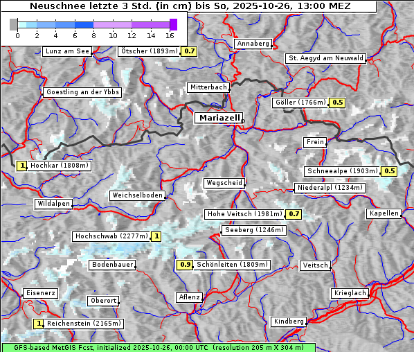 Neuschnee, 26. 10. 2025