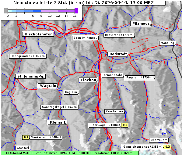 Neuschnee, 14. 4. 2026