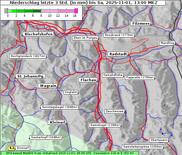 Niederschlag, 1. 11. 2025