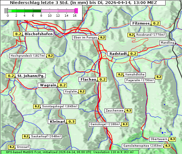 Niederschlag, 14. 4. 2026