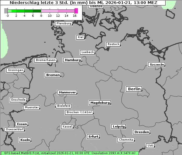 Niederschlag, 21. 1. 2026