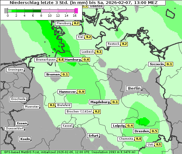 Niederschlag, 7. 2. 2026