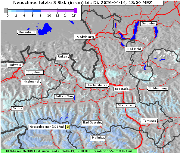 Neuschnee, 14. 4. 2026