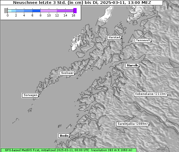 Neuschnee, 11. 3. 2025