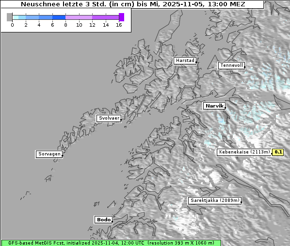 Neuschnee, 5. 11. 2025