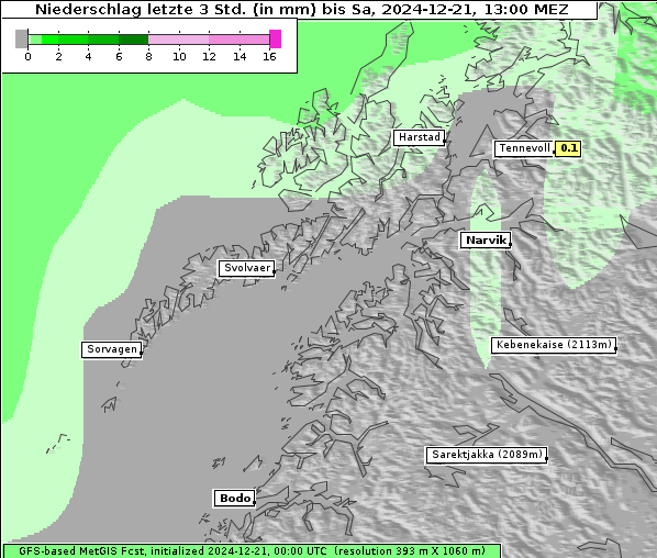 Niederschlag, 21. 12. 2024