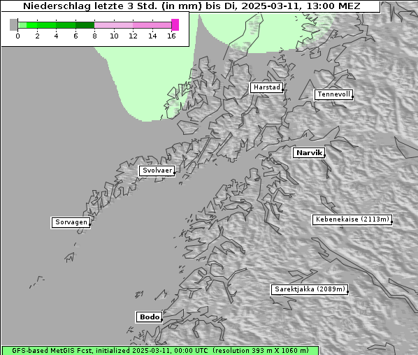 Niederschlag, 11. 3. 2025