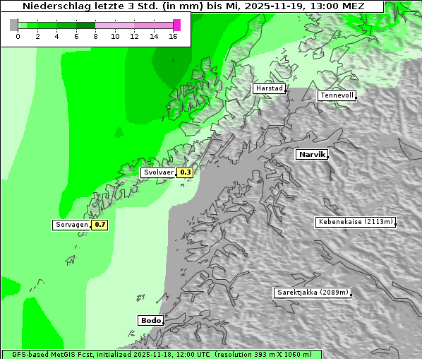 Niederschlag, 19. 11. 2025