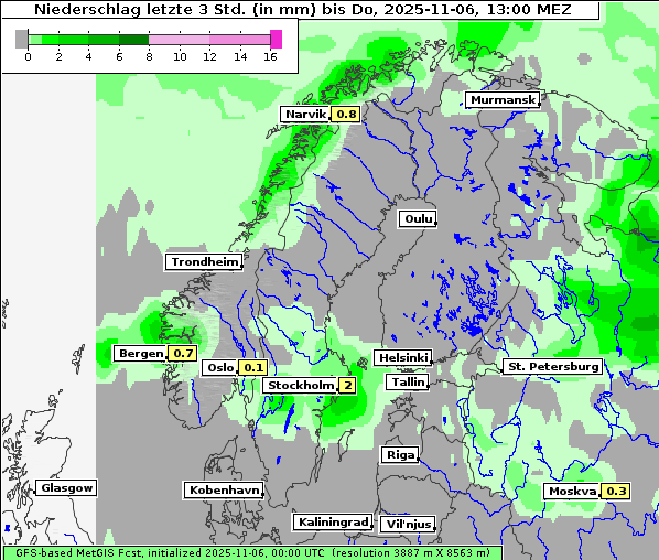 Niederschlag, 6. 11. 2025