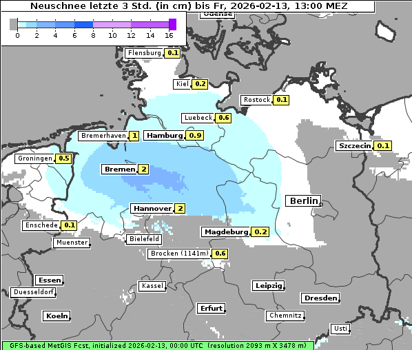 Neuschnee, 13. 2. 2026