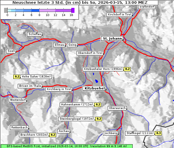 Neuschnee, 15. 3. 2026