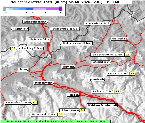 Neuschnee, 4. 2. 2026