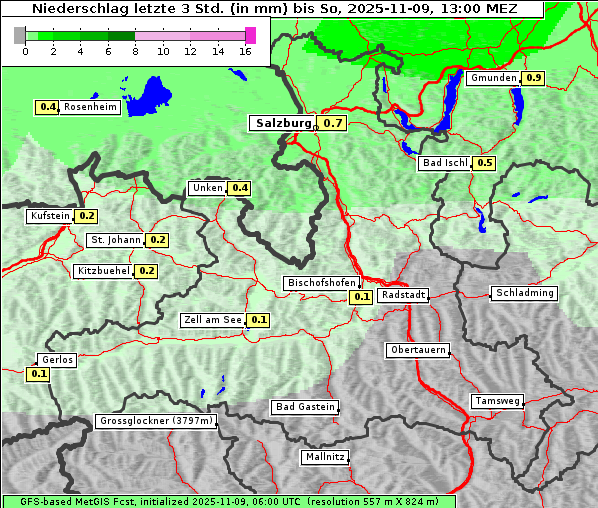 Niederschlag, 9. 11. 2025