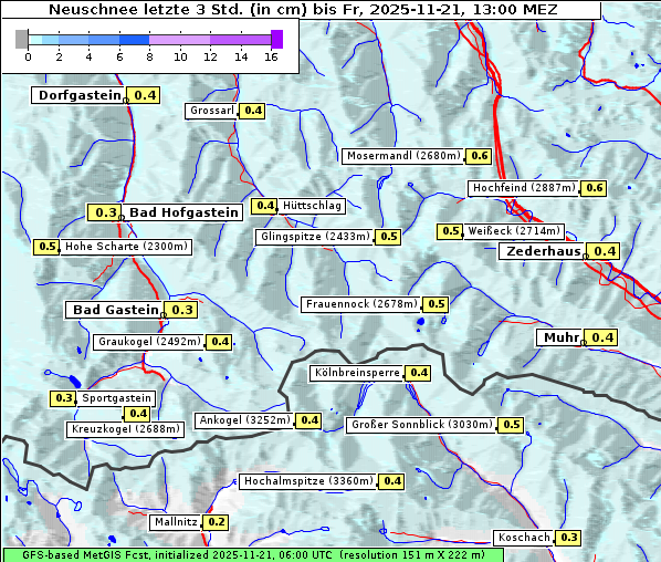 Neuschnee, 21. 11. 2025
