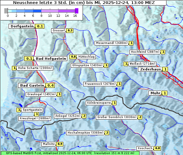 Neuschnee, 24. 12. 2025
