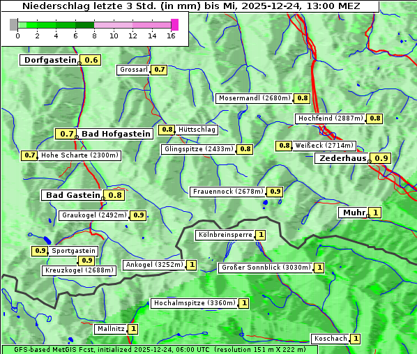 Niederschlag, 24. 12. 2025