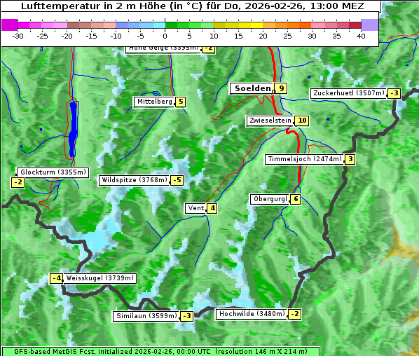 Temperatur, 26. 2. 2026