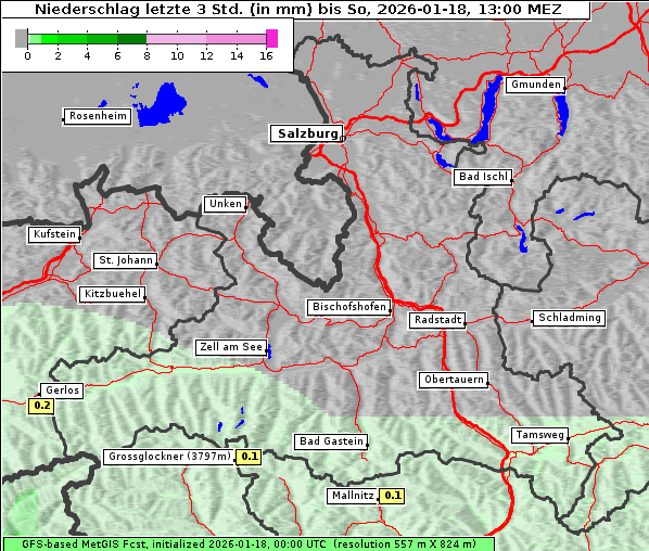 Niederschlag, 18. 1. 2026