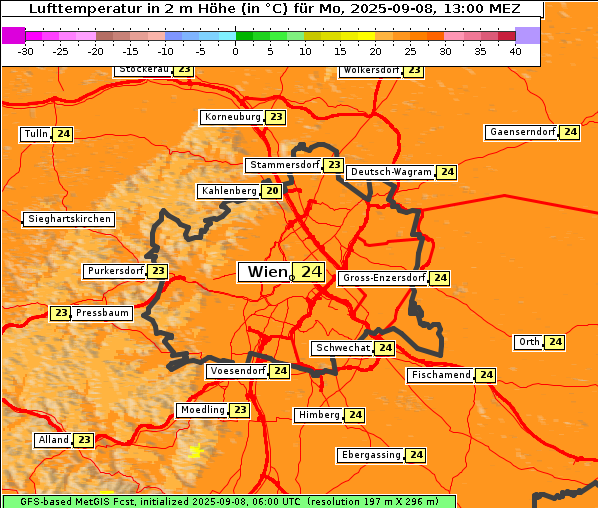 Temperatur, 8. 9. 2025