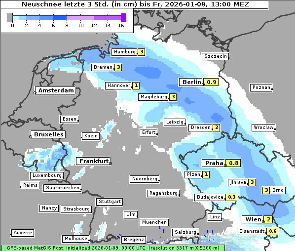 Neuschnee, 9. 1. 2026