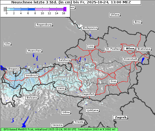 Neuschnee, 24. 10. 2025