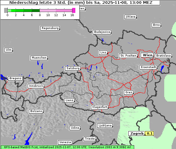 Niederschlag, 8. 11. 2025