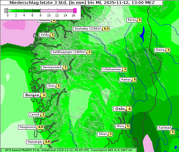 Niederschlag, 12. 11. 2025