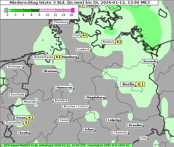 Niederschlag, 13. 1. 2026