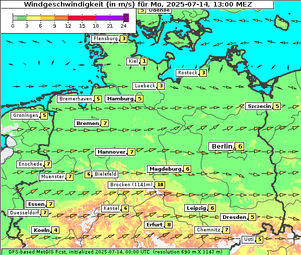 Wind, 14. 7. 2025