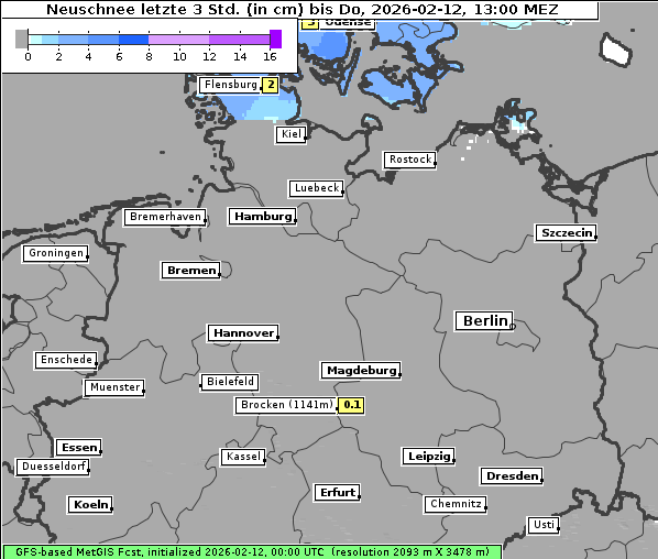 Neuschnee, 12. 2. 2026