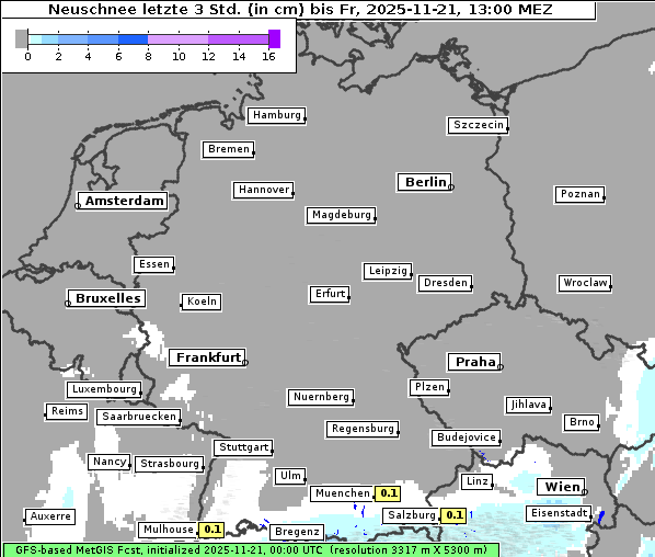 Neuschnee, 21. 11. 2025
