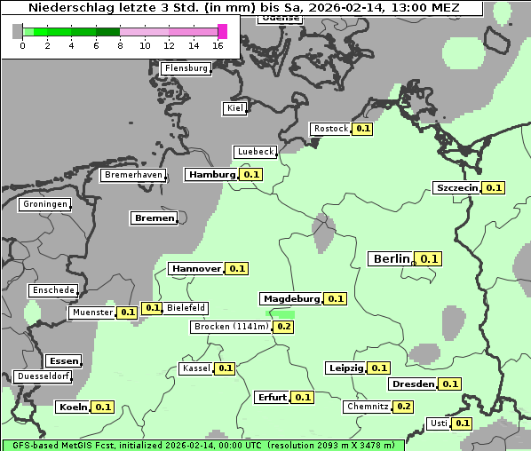 Niederschlag, 14. 2. 2026