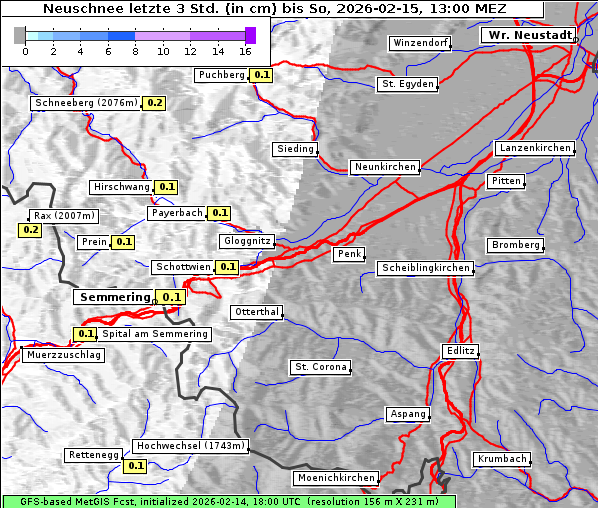 Neuschnee, 15. 2. 2026