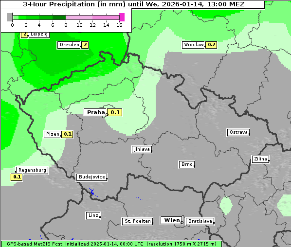 Niederschlag, 14. 1. 2026