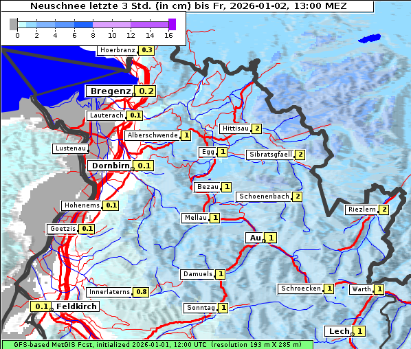 Neuschnee, 2. 1. 2026