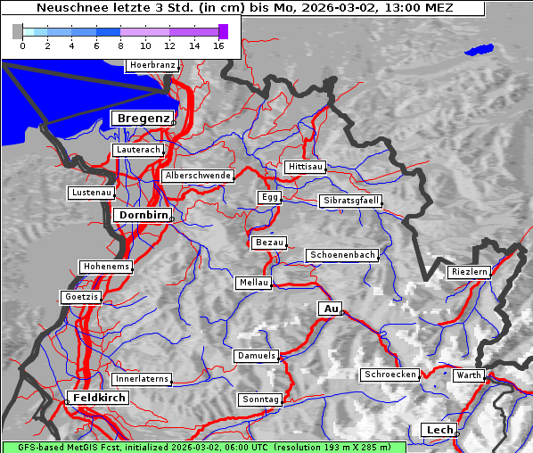 Neuschnee, 2. 3. 2026