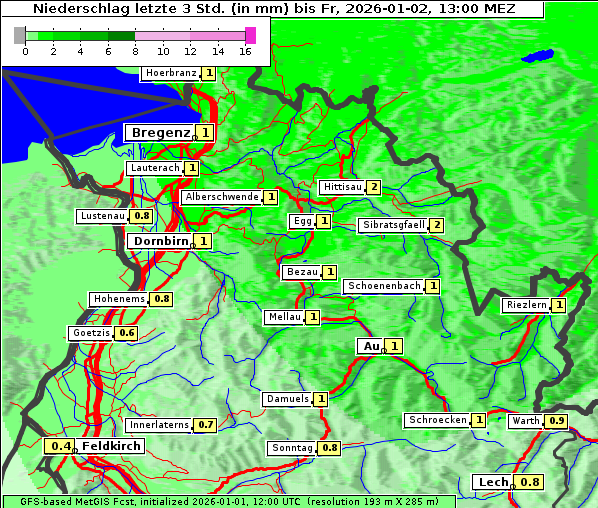 Niederschlag, 2. 1. 2026