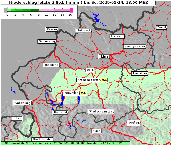 Niederschlag, 24. 8. 2025