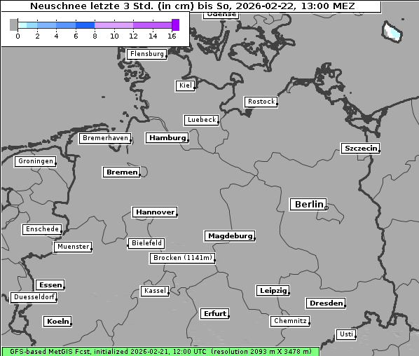 Neuschnee, 22. 2. 2026