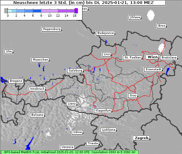 Neuschnee, 21. 1. 2025