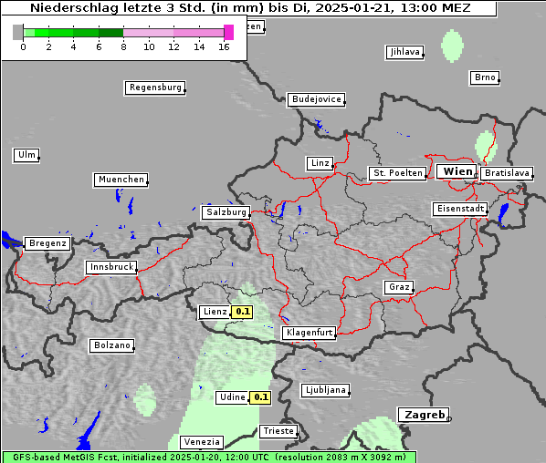 Niederschlag, 21. 1. 2025