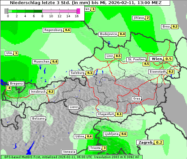 Niederschlag, 11. 2. 2026