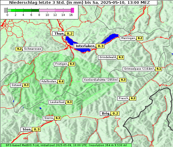 Niederschlag, 10. 5. 2025