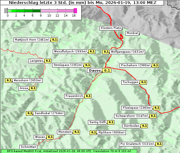 Niederschlag, 19. 1. 2026