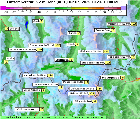 Temperatur, 23. 10. 2025