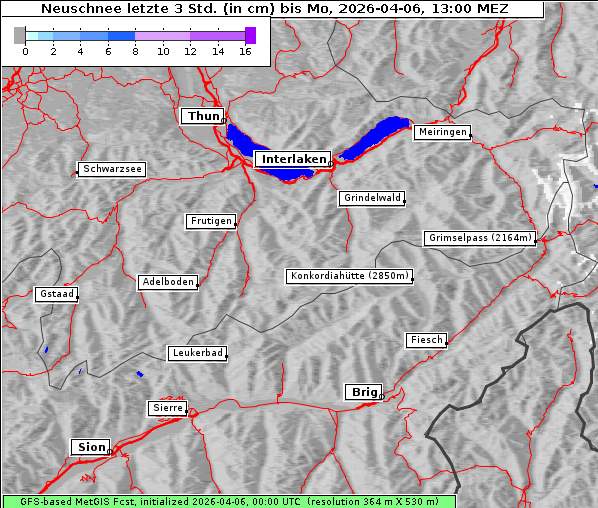 Neuschnee, 6. 4. 2026
