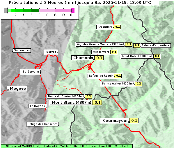 Niederschlag, 15. 11. 2025