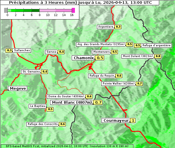 Niederschlag, 13. 4. 2026