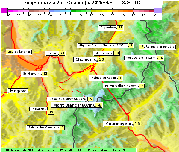 Temperatur, 4. 9. 2025