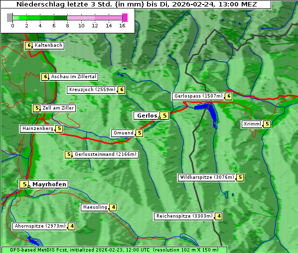 Niederschlag, 24. 2. 2026